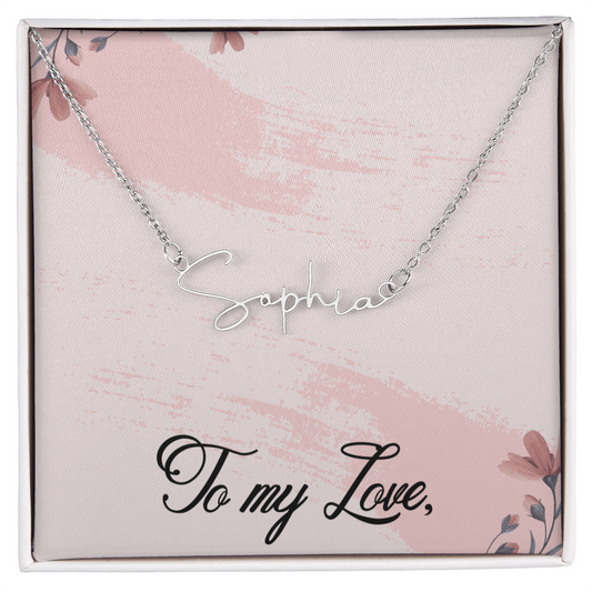 Custom Name Necklace, Personalized Name Necklace, Birthday Gift for Her