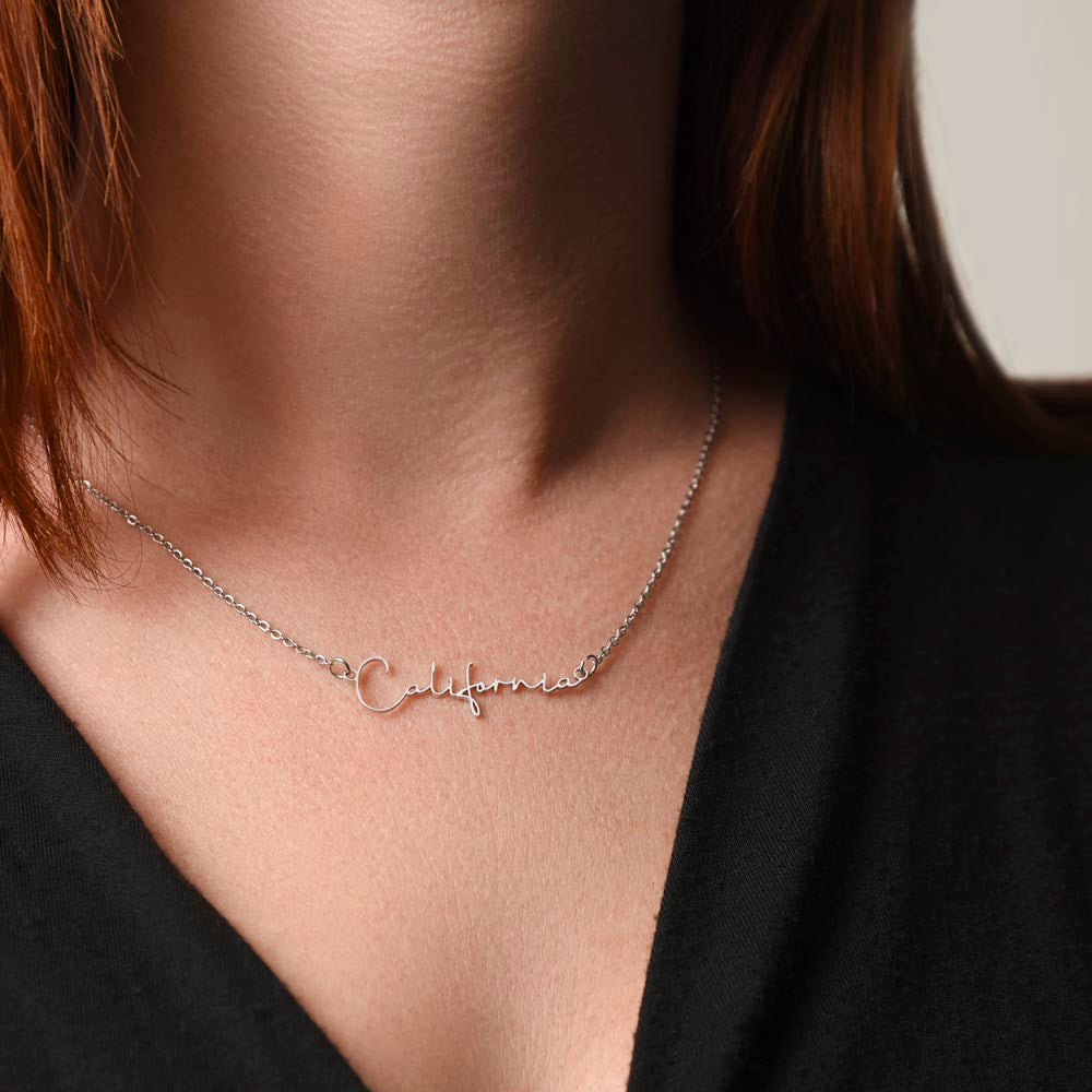 Custom Name Necklace, Personalized Name Necklace, Birthday Gift for Her